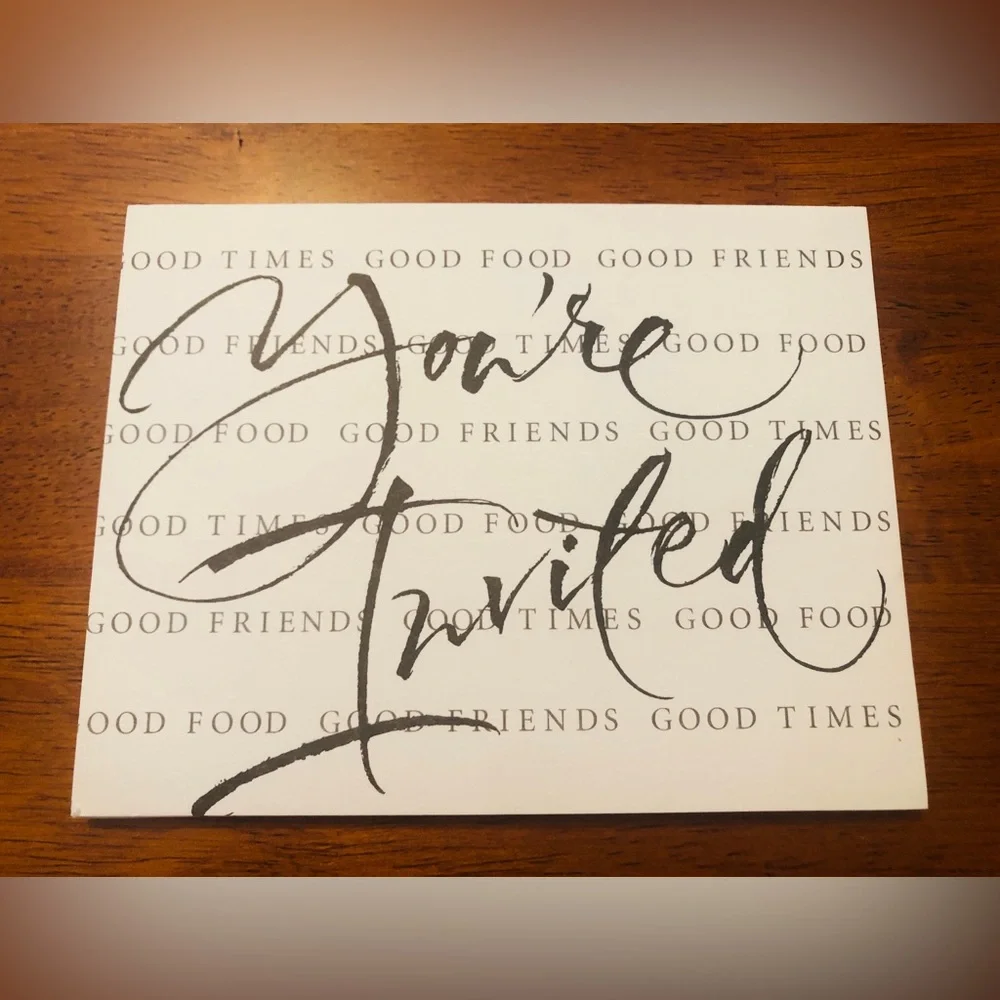 You're Invited Cream Party Invitation Cards